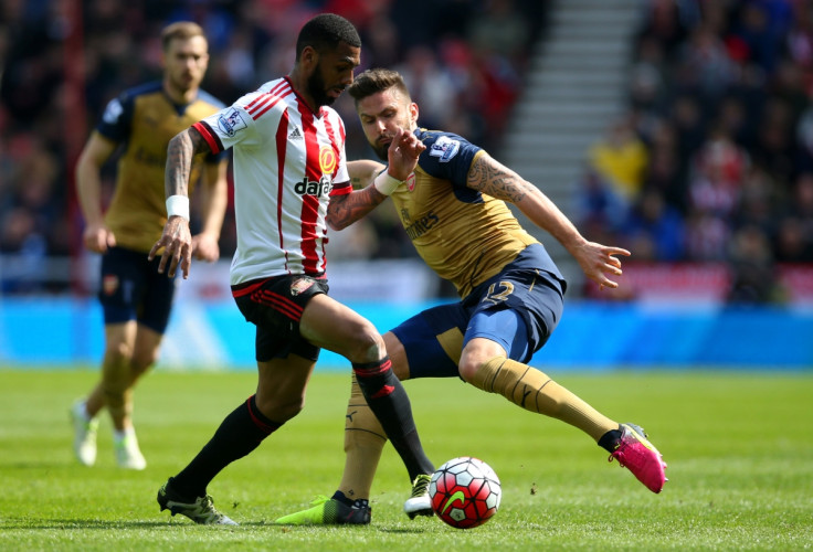 Yann M'Vila passes the ball for Sunderland