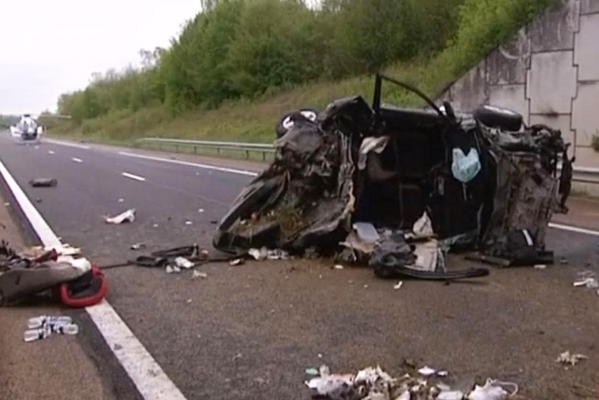 French motorway crash kills three members of British family