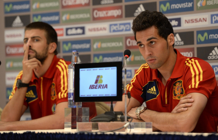 Gerard Pique and Alvaro Arbeloa