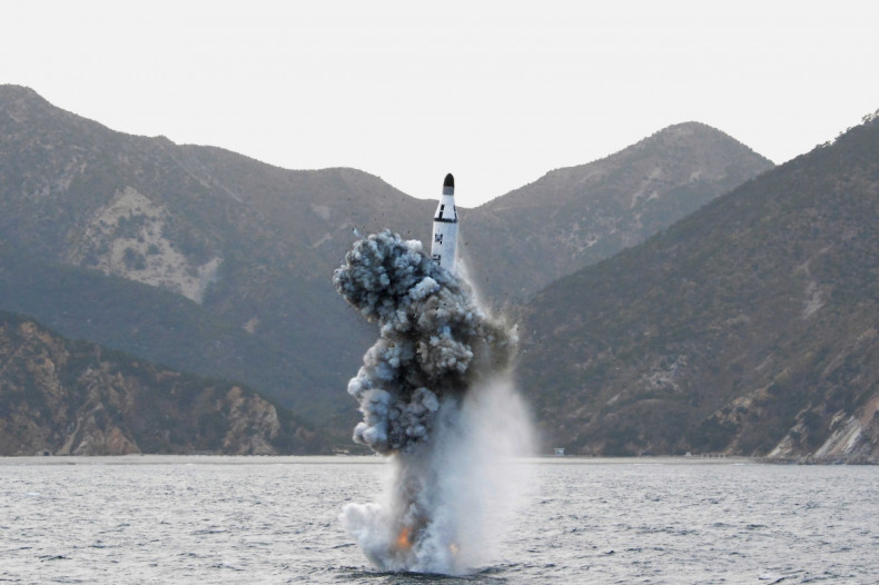 North Korea submarine missile launch