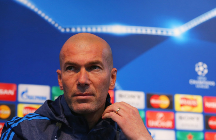 Zidane during the pre-match press conference