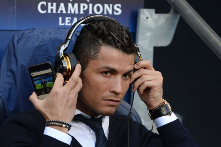 Ronaldo on the sidelines