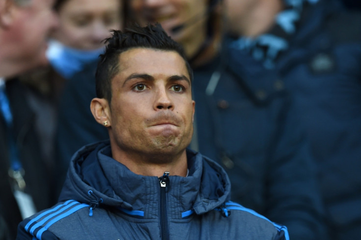 Cristiano Ronaldo watches the game