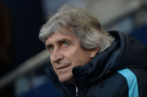 Manuel Pellegrini looks anxious Manuel Pellegrini looks anxious