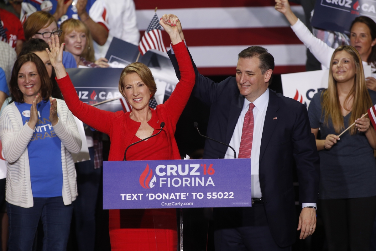 Ted Cruz and Carly Fiorina Ted Cruz and Carly Fiorina