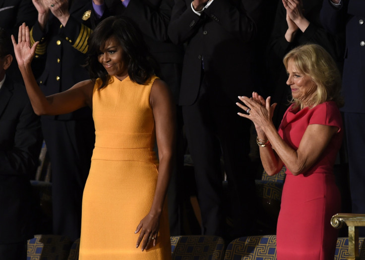 Michelle Obama and Jill Biden