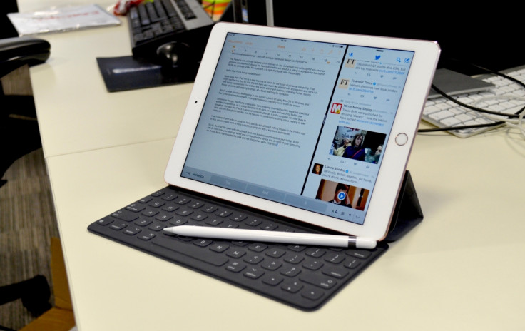 iPad Pro with keyboard and Apple Pencil