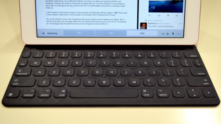 iPad Pro keyboard dock