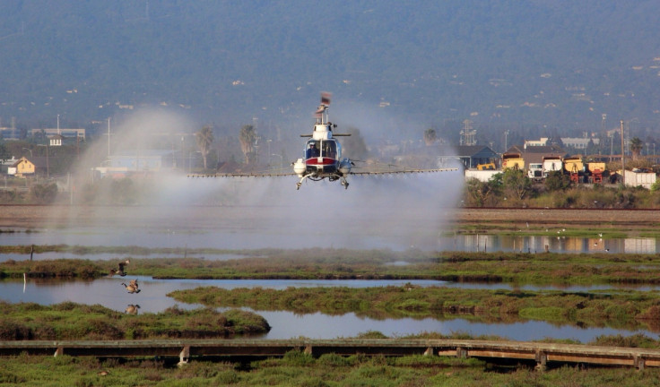 pesticide spray airplane