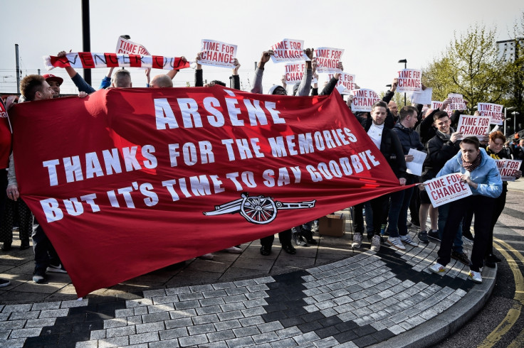 Arsenal fans before the game