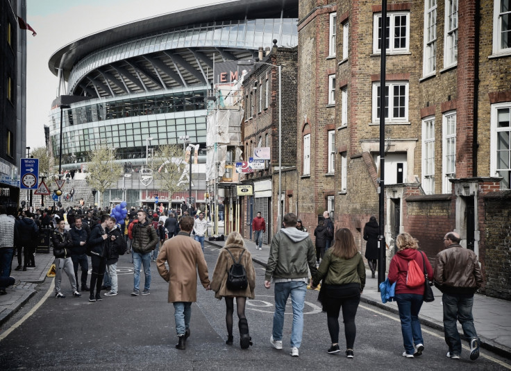 Fans walking to the ground