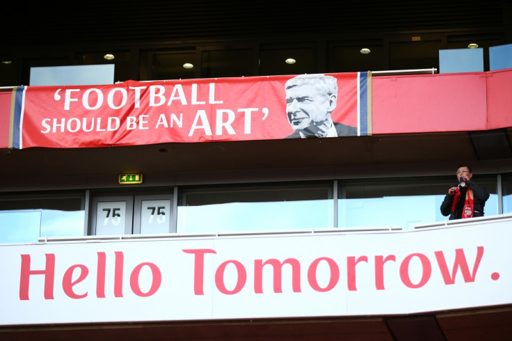 A banner inside the Emirates