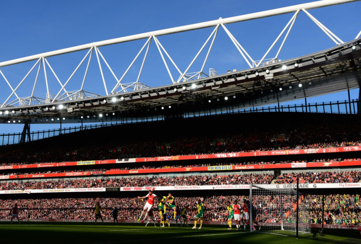 The scene at the Emirates