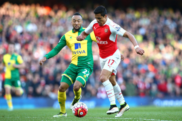 Alexis dribbles with the ball Alexis dribbles with the ball