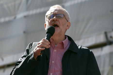 Jeremy Corbyn speaks at a May Day rally in London