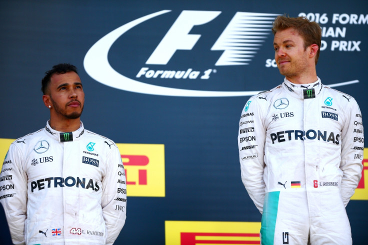 Nico Rosberg (right) beat his teammate again
