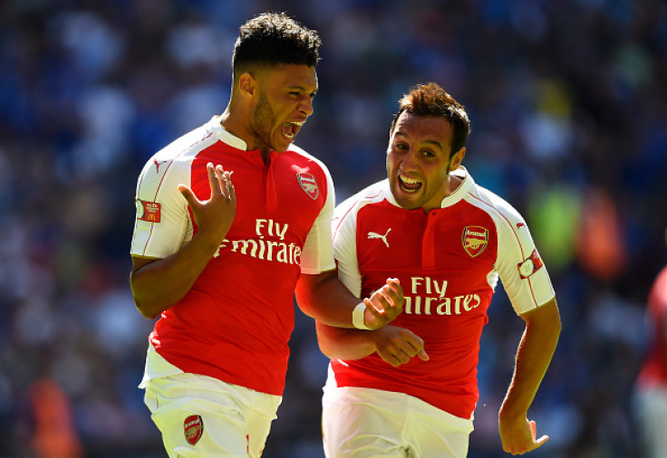 Alex Oxlade-Chamberlain and Santi Cazorla