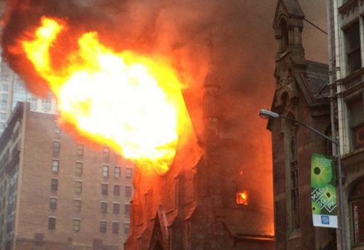 Church fire New York
