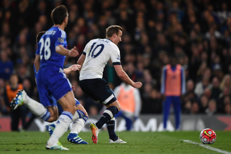 Harry Kane scoring the first goal