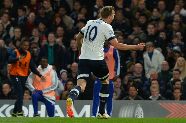 Kane celebrating the opening goal Kane celebrating the opening goal