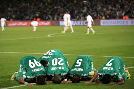Muslim prayers on the pitch