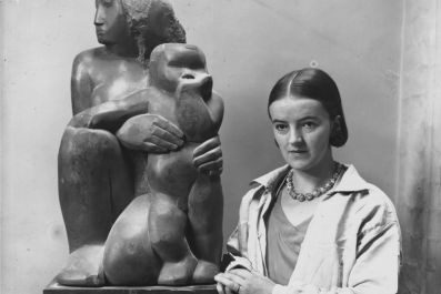 British sculptor Barbara Hepworth