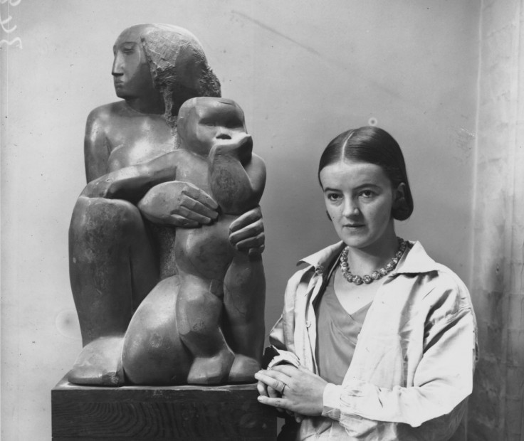 British sculptor Barbara Hepworth