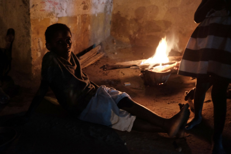 Homeless family in Burundi