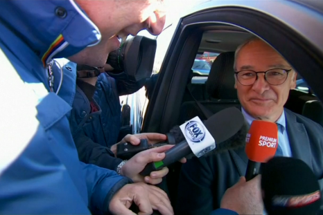 Claudio Ranieri in his car
