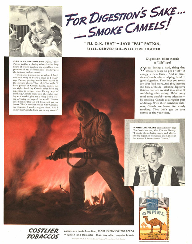 Vintage cigarette adverts
