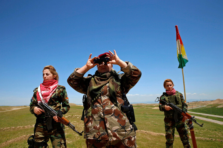 Yazidi women fighters