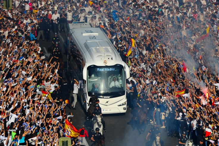 Real Madrid team bus
