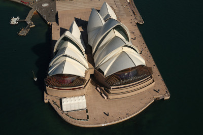 Sydney aerial photos Appliances Online blimp