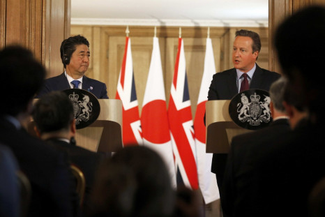 Shinzo Abe and David Cameron