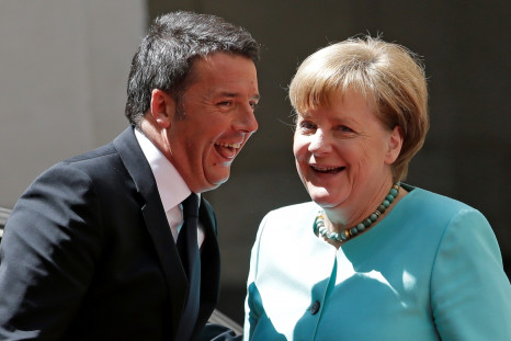 Angela Merkel and Matteo Renzi