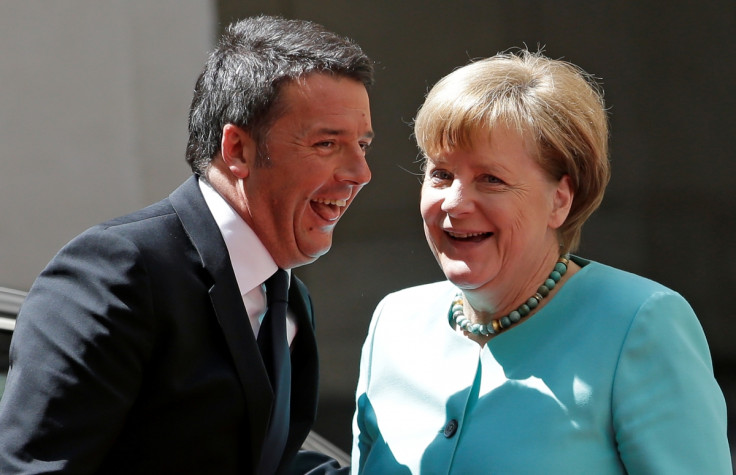 Angela Merkel and Matteo Renzi
