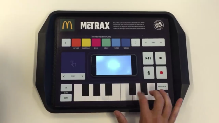 McDonald's McTrax placemats completes your happy meal by letting you DJ 