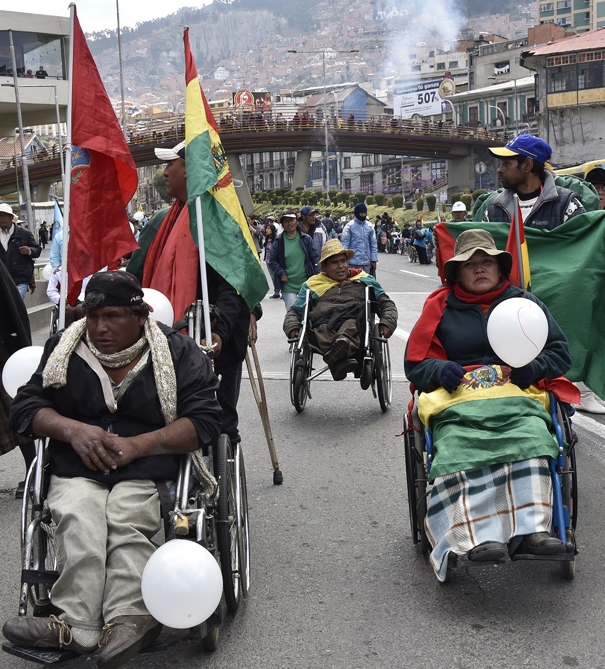 Bolivia disability protest
