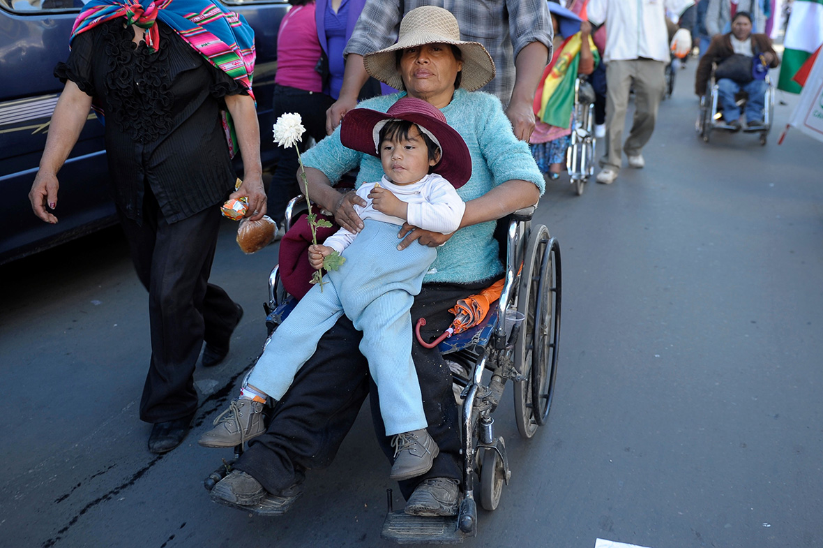 Bolivia disability protest