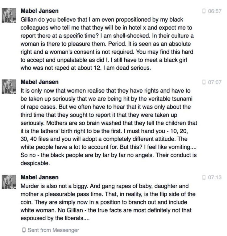 Mable Jansen's comments