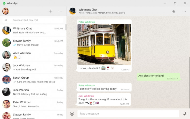 WhatsApp for desktop 