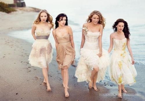 Amanda Seyfried, Emma Roberts, Blake Lively and Kristen Stewart