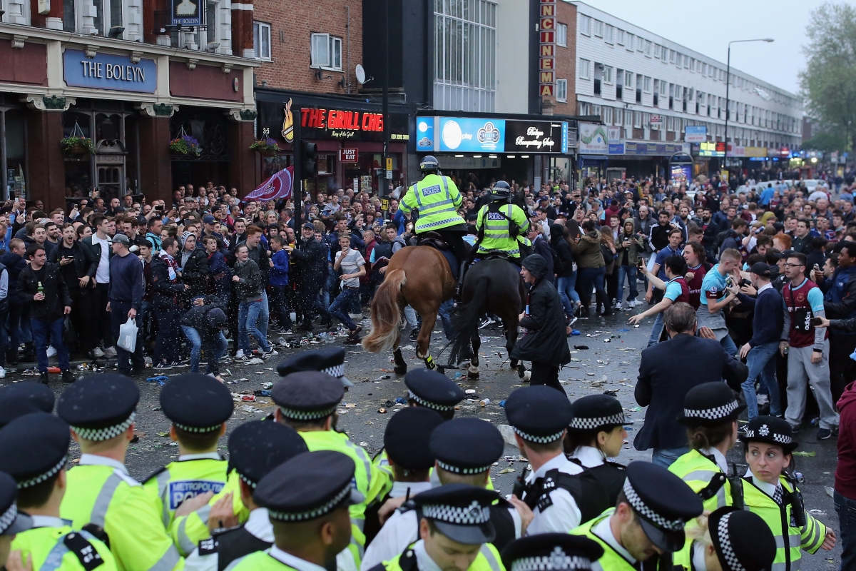 West Ham fans bade farewell to Upton Park the only way they knew how