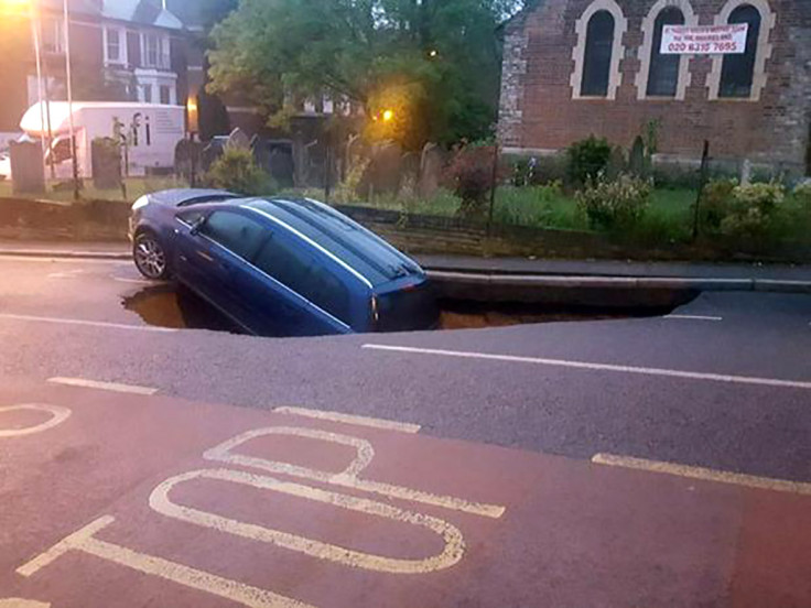 sinkholes and craters