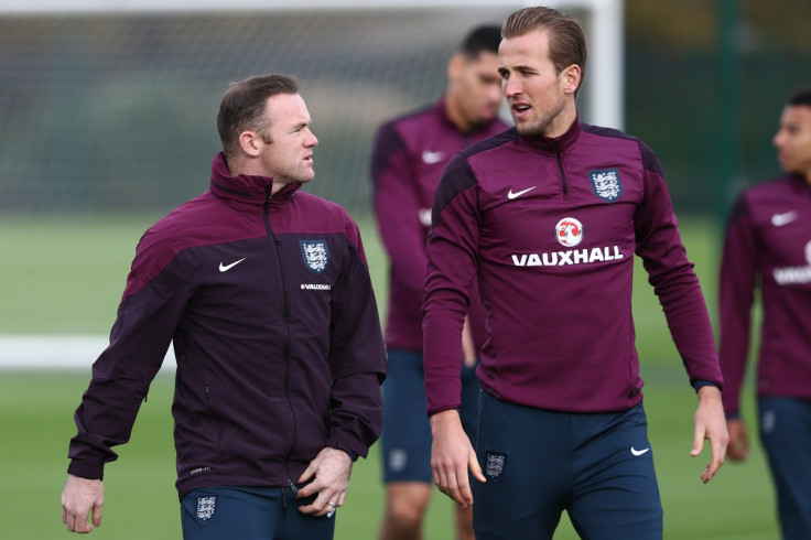 Wayne Rooney and Harry Kane