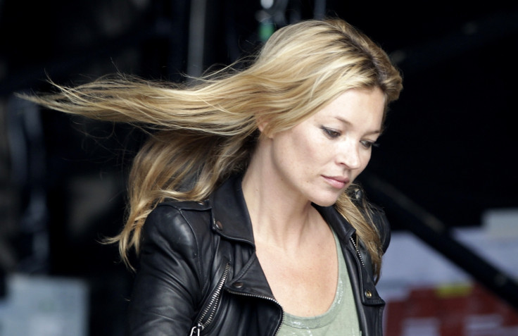 Kate Moss arriving at the Glastonbury Festival 