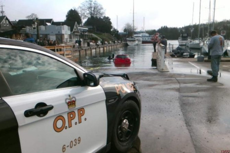 Woman drives car into Ontario lake