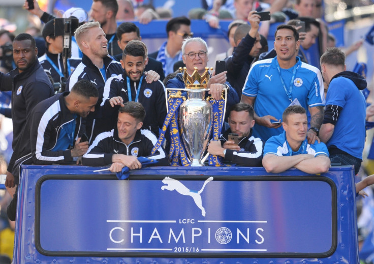 Leicester City celebrate
