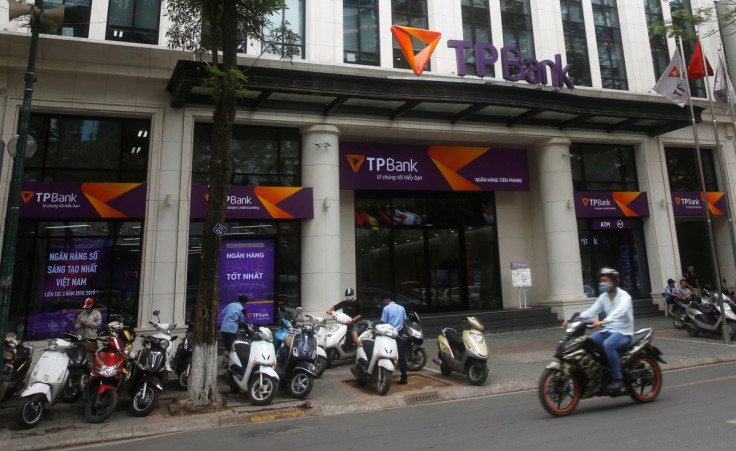 Vietnamese commercial Tien Phong bank in Hanoi 