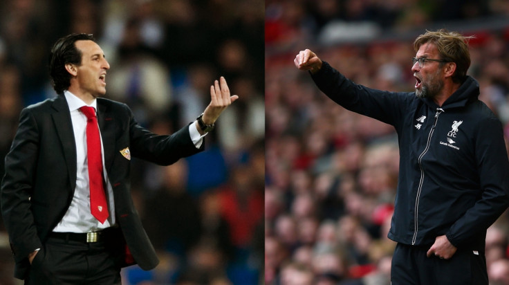 Unai Emery and Jurgen Klopp